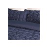 Teget Super King posteljina Sleepdown Rouched Pleat sa dekorativnim naborima 220x260 cm