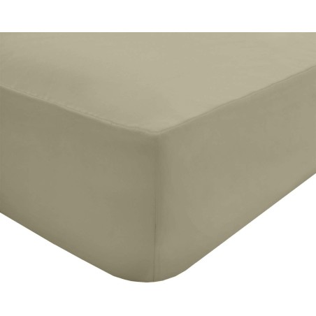 Taupe duboki čaršav sa lastišem Sleepdown 150x200 cm za dušeke do 32 cm debljine