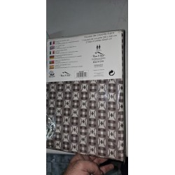Siva Reves&Deco Iris pamučna posteljina 220x240 cm sa dekorativnim prugama i dve jastučnice