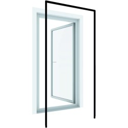 Windhager Expert antracit aluminijumski ram za ugradnju zaštite od insekata bez bušenja 125x245 cm