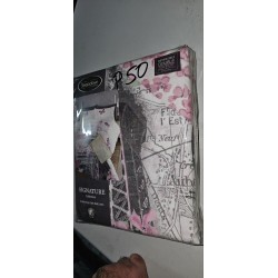 Sleepdown Paris Romance reverzibilna posteljina 200x200 cm sa dve jastučnice 48x74 cm i romantičnim dezenom