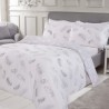 Srebrna reverzibilna posteljina Sleepdown sa elegantnim printom, 200x200 cm, 200 niti