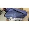 Tamno plavi Literie Imperiale Heritage Soft Luxe jorgan 200x200 cm sa reverzibilnim dezenom kockica i pruga