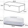 Xavax Zvono Za Tortu, Unutrašnje Dimenzije 36x15x9 Cm, Crna | Outlet BGD