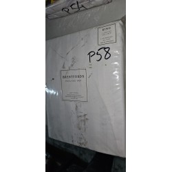 Brentfords Satin Stripe Bela Posteljina 228x218cm | Outlet Bgd