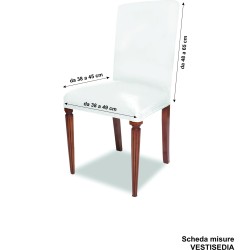 Datex Più Bello Set 4 Navlake za Stolice | Siva | Outlet Bgd