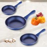 Bergner Ocean set 3 plava tiganja 16 20 24 cm sa dijamantskim premazom i mekom ručkom