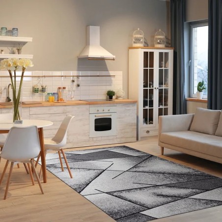 Moderna siva Unicorn Carpets Phoenix staza sa gustom teksturom od polipropilena 60x110 cm