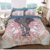 Sleepdown Elephant Mandala reverzibilna posteljina dimenzija 230x220 cm sa motivima slonova u roze i plavim tonovima