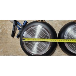 Cermalon Set Tiganja 2 kom | Crna i Zlatna | Keramička Obloga