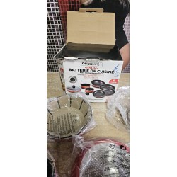 Cook'art Ipium Set 9/1 | Crveni Aluminijum | Indukcija i Rerna GO14 | Outlet BGD