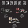 Herzberg HG-8054 Crni Set 11/1 | Mermerni Premaz | Za Indukciju I Outlet Bgd