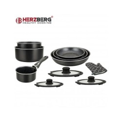 Herzberg HG-8054 Crni Set 11/1 | Mermerni Premaz | Za Indukciju I Outlet Bgd