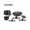 Herzberg HG-8054 Crni Set 11/1 | Mermerni Premaz | Za Indukciju I Outlet Bgd