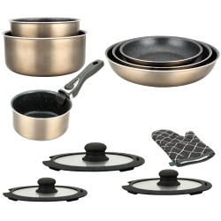 Herzberg HG-8054 Crni Set 11/1 | Mermerni Premaz | Za Indukciju I Outlet Bgd