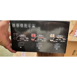 Herzberg HG-8054 Crni Set 11/1 | Mermerni Premaz | Za Indukciju I Outlet Bgd