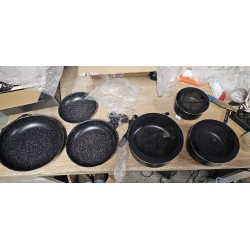 Herzberg HG-8054 Crni Set 11/1 | Mermerni Premaz | Za Indukciju I Outlet Bgd
