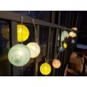 Idomya Jade LED Girlanda | 20 Pamučnih Lopti | 3.15 m
