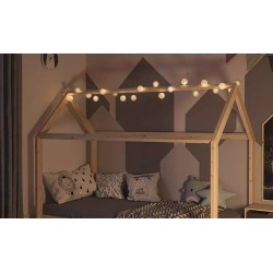 Idomya Jade LED Girlanda | 20 Pamučnih Lopti | 3.15 m