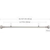 Amazon Basics Teleskopska Garnišna 91-182cm Nikl | Outlet BGD