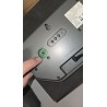 Orium digitalni zidni LED sat sa belim brojevima i termometrom na zatamnjenom staklu