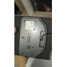 Orium digitalni zidni LED sat sa belim brojevima i termometrom na zatamnjenom staklu