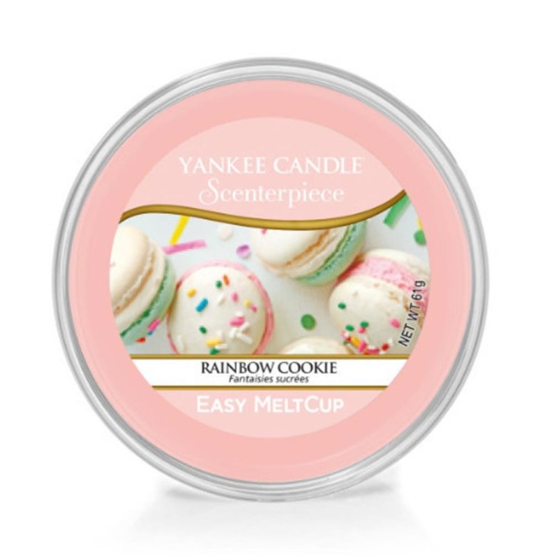 Yankee Easy MeltCup Rainbow Cookie mirisni vosak od 61 grama u plastičnoj čašici sa aromom slatkih kolačića, citrusa i vanile