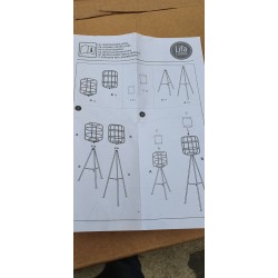 Set od dva velika podna metalna fenjera Lifa Living u stilu kaveza bez staklenih uložaka outlet