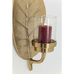 Kare Design Zidni Svećnjak Leaf Gold 56x25x17 cm (Outlet)
