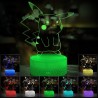 3D LED Lampa Pokemon Pikaču | 7 Boja | Savršen Poklon