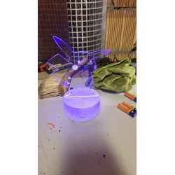 3D LED Lampa Pokemon Pikaču | 7 Boja | Savršen Poklon