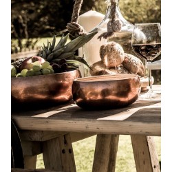 Artesà Činija od Bambusa 26cm | Boja Bakra | Dekorativna Posuda | Outlet BGD