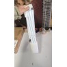 Relaxdays bela sklopiva i proširiva sušilica za veš sa 11 šipki, podesive širine 43-74 cm