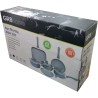 Gr8 Home Set Posuđa 9 Delova | Sivi | Sa Grill Tiganjem