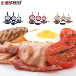 Herzberg HG-6010 Set Posuđa 8 Delova | Mermerna Obloga