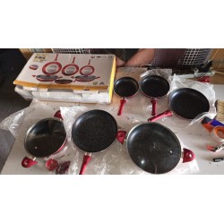 Herzberg HG-6010 Set Posuđa 8 Delova | Mermerna Obloga