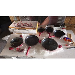 Herzberg HG-6010 Set Posuđa 8 Delova | Mermerna Obloga