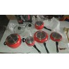Laguiole Set Posuđa 6 Delova | Bordo Crvena | Outlet Cena