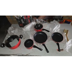 Laguiole Set Posuđa 6 Delova | Bordo Crvena | Outlet Cena