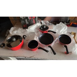 Laguiole Set Posuđa 6 Delova | Bordo Crvena | Outlet Cena