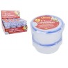 Set Od 2 Okrugle Posude 200 Ml Sa Zatvaranjem | Outlet BGD