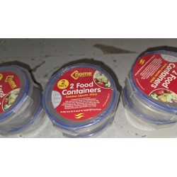 Set Od 2 Okrugle Posude 200 Ml Sa Zatvaranjem | Outlet BGD