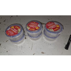 Set Od 2 Okrugle Posude 200 Ml Sa Zatvaranjem | Outlet BGD