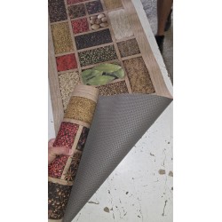 Kuhinjska staza Orient Wood 50x300 cm od obloženog pamuka sa PVC pozadinom_1