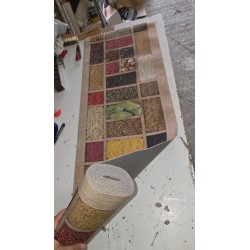 Kuhinjska staza Orient Wood 50x300 cm od obloženog pamuka sa PVC pozadinom_2