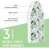 Zelena navlaka za dasku za peglanje sa dezenom lišća dimenzija 134x45 centimetara