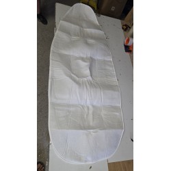 Zelena navlaka za dasku za peglanje sa dezenom lišća dimenzija 134x45 centimetara uživo