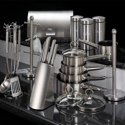 Cooks Professional Mega Set 24 Delova | Srebrna Boja | Sve za Kuhinju