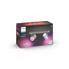 Pametna Philips Hue Argenta plafonska lampa sa dva spota u boji aluminijuma
