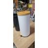 Kitchen Move Forest kanta za smeće sa pedalom 30L bela nerđajući čelik bambus poklopac slow-close_1